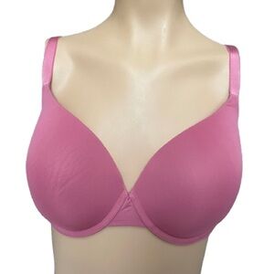 VS lightly lined convertible lace sides Demi shirt bra 34DDD euc dark mauve